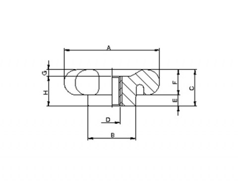 Sterngriff VB 75 FP - Technische Zeichnung | Kuala Kunststofftechnik GmbH